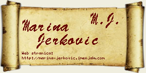 Marina Jerković vizit kartica